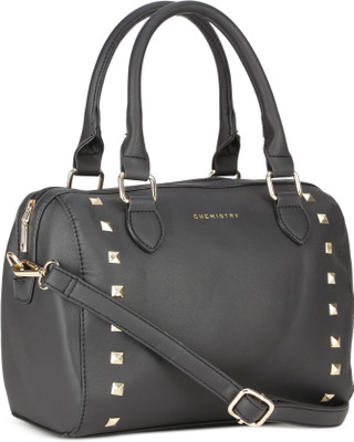 

Chemistry Hand-held Bag(Grey, Gold), Gold;grey