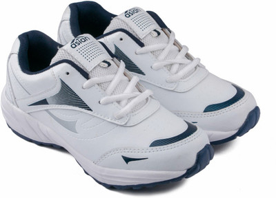 

Asian Boys Lace Running Shoes(Blue, White navy blue