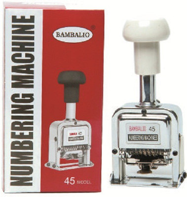 

bambalio 15 Digit Numbering Machine Label Stamping Machine(Manual)