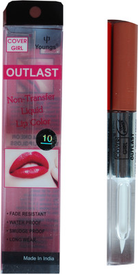 

Cover Girl Non-Transfer Liquid Lip Color with Crystal Gloss - 10 (Red)(3.6 ml, Red)