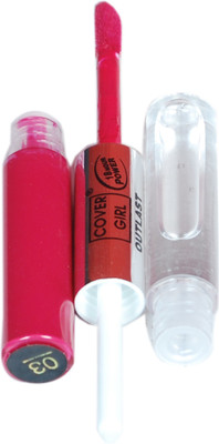 

Cover Girl Non-Transfer Liquid Lip Color with Crystal Gloss - 03 (Smitten)(3.6 ml, Red)