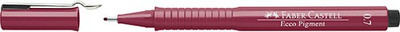 

Faber-Castell Fibre-Tip Pen Ecco Pigment 0.7 Red – Pack(Set of 10, Red)