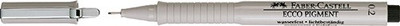 

Faber-Castell Fibre-Tip Pen Ecco Pigment 0.2 Black – Pack(Set of 10, Black)