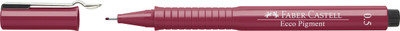 

Faber-Castell Fibre-Tip Pen Ecco Pigment 0.5 Red – Pack(Set of 10, Red)