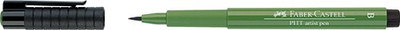 

Faber-Castell Pitt Artist Pen Color Permanent Green Olive – Pack(Set of 10, Green)