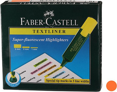 

Faber-Castell Textliner Classic Orange Pack(Set of 10, Orange)