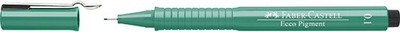 

Faber-Castell Fibre-Tip Pen Ecco Pigment 0.1 Green - Pack(Set of 10, Green)