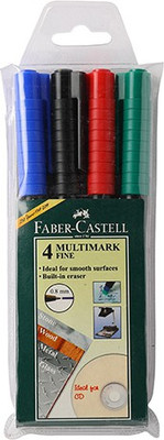 

Faber-Castell Multimarker Assorted Fine Wallet(Set of 4, Red, Blue, Green , Black)