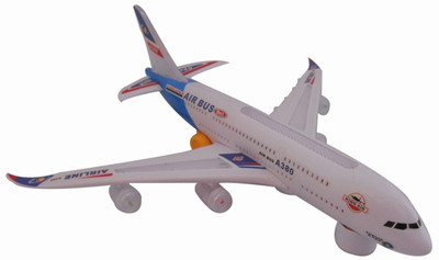 

Mahvi Toys Battery Operated Musical Air Bus Aeroplane with lights(White)