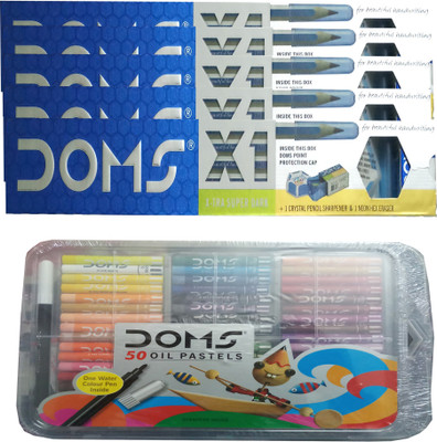 

DOMS XI + Oil Pastels Pencil(Set of 1, Multicolor)