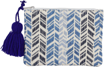 

Tash Creations Women's Pouch(Blue, Black), Black;blue