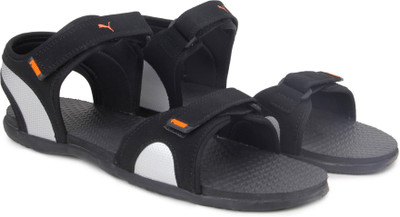 

Puma Men Puma Black-Puma Silver-Vibrant Orange Sports Sandals