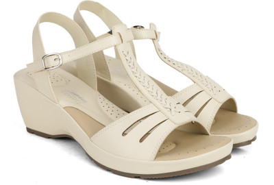 

Bata Women White Wedges