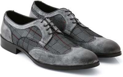 

Froskie Froskie Limited Edition Genuine Leather Designer Shoes Lace Up For Men(Black