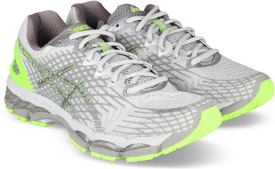 

Asics GEL-NIMBUS 17 LI RUNNING For Men(Grey, Green, # ylw/sil/# grn