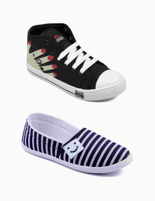 

Asian Women's Combo Pack of 2 casual shoes Sneakers For Women(Multicolor