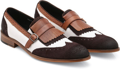 

Froskie Casuals For Men(Multicolor, White-tan-coffee brown