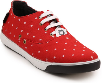

Quarks Canvas Shoes For Men(Red