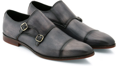 

Froskie Froskie Limited Edition Genuine Leather Designer Shoes Monk Strap For Men(Blue