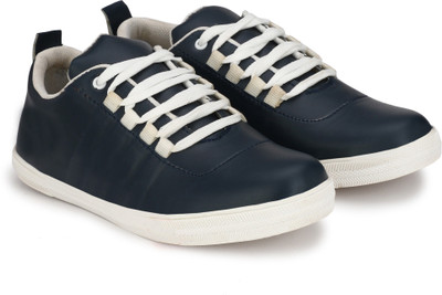 

LeatherKraft Canvas Shoes For Men(Blue