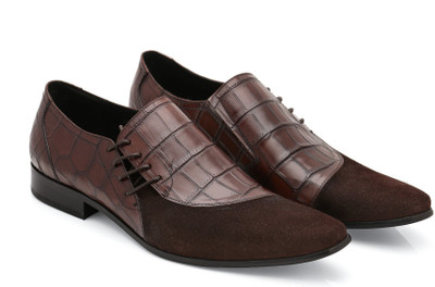 

Froskie Froskie Limited Edition Genuine Leather Designer Shoes Slip On For Men(Brown