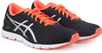 

Asics GEL - ZARACA 5 Running Shoes For Men(Black, On/slvr/fsh crl
