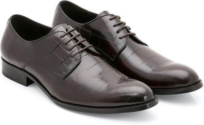 

Froskie Froskie Limited Edition Genuine Leather Designer Shoes Derby For Men(Brown