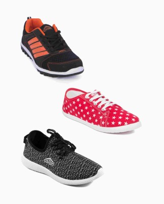 

Asian Women's Combo Pack of 3 casual shoes Casuals For Women(Multicolor