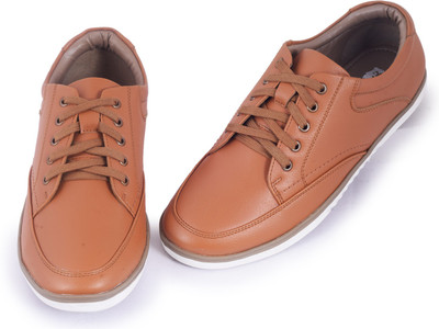 

Abelardo De Moda Abelardo De Moda Tan Faux Leather Sneakers Casuals For Men(Tan