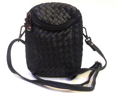 

CrazyHut Girls Casual Black PU Sling Bag