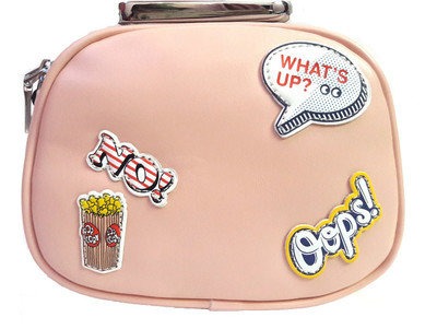 

CrazyHut Girls Casual Pink PU Sling Bag