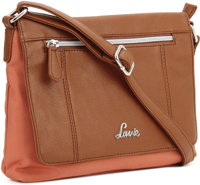 

Lavie Girls Casual Brown PU Sling Bag