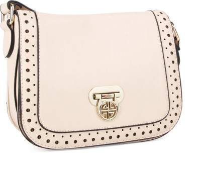 

Carlton London Women Casual Beige Leatherette Sling Bag