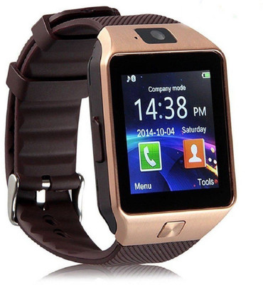 

CRETO BEST MULTI FUNCTIONAL DZ09 GOLD ANDROID GOLD Smartwatch(Brown Strap REGULAR)