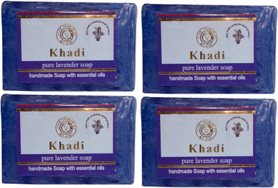 

Parvati Gramodyog Khadi Lavender Soap 125 gm (Pack of 4)(125 g, Pack of 4)