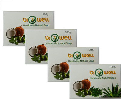 

BIOWELL HANDMADE NATURAL SOAP(100 g, Pack of 4)