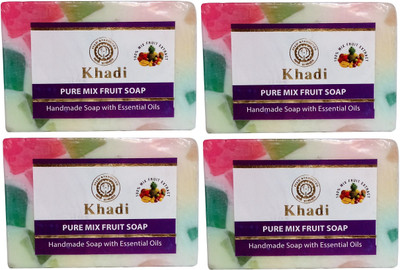 

Parvati Gramodyog Khadi Mix Fruit Soap 125 gm (Pack of 4)(125 g, Pack of 4)