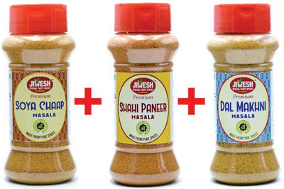 

Jiwesh SPICES SPECIAL COMBO PACK 300 GRAMS (SOYA CHAAP MASALA 100 GRAMS, SHAHI PANEER MASALA 100 GRAMS, DAL MAKHANI MASALA 100 GRAMS)(300 g)