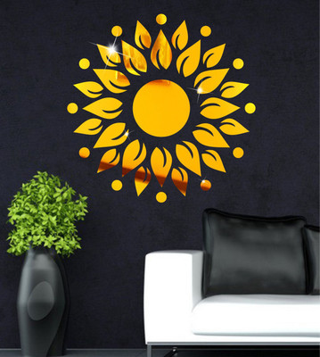 

naveed arts  Acrylic wall sticker Sticker(Pack of 37, Gold