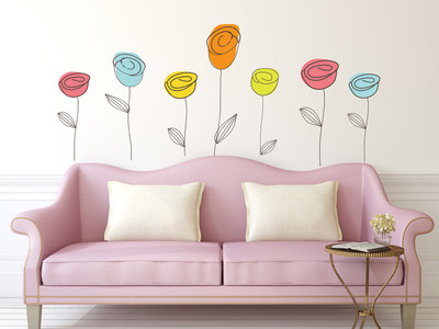 

WALLSTICK  vinyl Sticker(Pack of 1, Multicolor