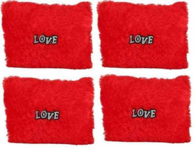 

Samayra Toys Red Combo Pack of 4 pillow with love - 32 cm(Red)