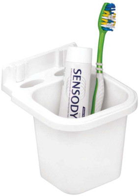

Pearl Precision Products Tooth Brush Holder Plastic Toothbrush Holder(White, Wall Mount)