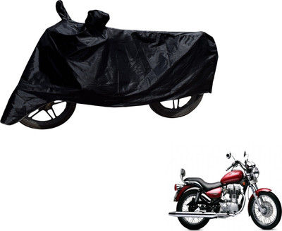 MOCKHE Two Wheeler Cover for Royal Enfield(Electra Delux, Black)
