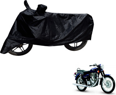 MOCKHE Two Wheeler Cover for Royal Enfield(Electra Delux, Black)