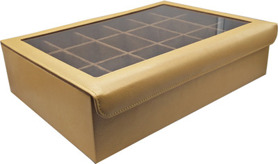 

Essart BN-006-Yellow::Brown Makekup and Jewellery Vanity Box(Yellow)