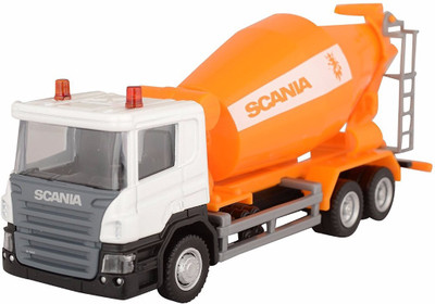 

RMZ Car 1:64 Scania - Cement Mixer, Orange(Orange)