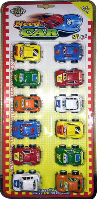 

Techhark Best Gift Kids Spy Non-Toxic unbreakable Toys ABS Plastic 12 PCS Car Set(Multicolor)