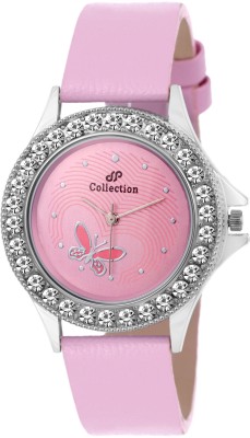 DP COLLECTION DpColl~9001 Pink Crystal Stylish Analog Watch  - For Women   Watches  (DP COLLECTION)