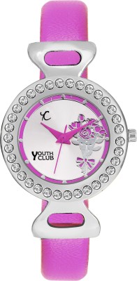 Youth Club PINK-264 Festival Stone Pink Watch  - For Girls   Watches  (Youth Club)