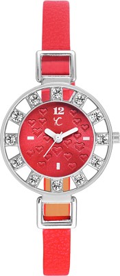 Youth Club RED-49 New Red Loving Stone Watch  - For Girls   Watches  (Youth Club)